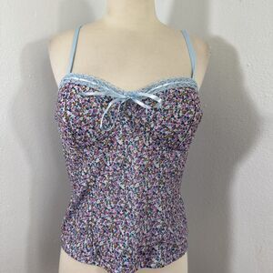 Nobo Top Womens XL Floral Babydoll Dainty Boho Cottagecore 90s Y2k